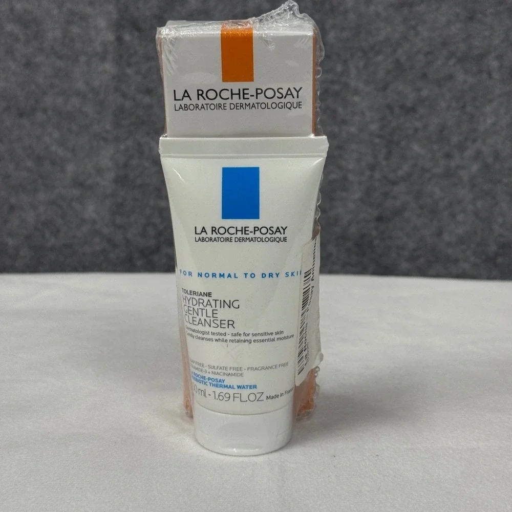 La Roche Posay Hydrating Gentle Cleanser and SPF50 Sunscreem Duo 50ml 1.69 FL OZ
